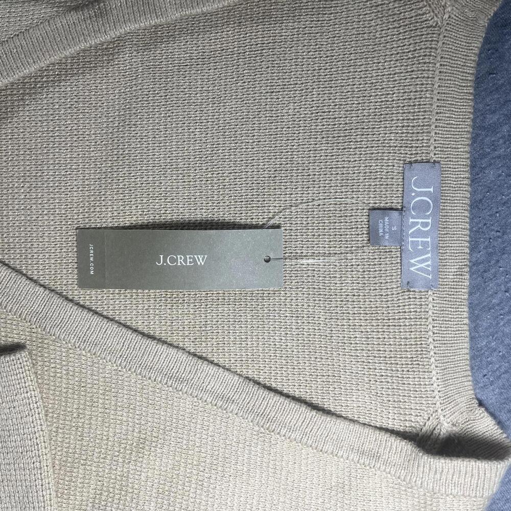 New JCREW Woman’s Size S V-neck Sweater Blazer in Beige BX466 LKH Color - Picture 7 of 8